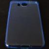 Ултра тънък силиконов калъф / гръб / TPU Ultra Thin за Samsung Galaxy Alpha G850 - син / прозрачен