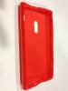 Силиконов калъф TPU за Nokia Lumia 800 - червен