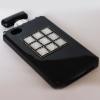 Луксозен силиконов калъф / гръб / TPU с камъни за Apple iPhone 4 / iPhone 4S - парфюм / черен