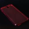 Ултра тънък силиконов калъф / гръб / TPU Ultra Thin за HTC Desire 610 - червен / прозрачен