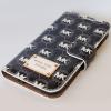 Кожен калъф Flip тефтер Mopal със стойка за Samsung Galaxy S4 I9500 / Samsung S4 I9505 - Michael Kors / черен