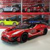 Метална кола с отварящи се врати капаци светлини и звуци Ferrari FXX K Corse Clienti 1:24