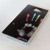 Силиконов калъф / гръб / TPU за Sony Xperia M2 - черен / цветна ръка