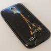 Силиконов калъф / гръб / TPU за Samsung Galaxy S4 Mini I9190 / I9192 / I9195 - Айфелова кула / черен