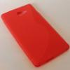 Силиконов калъф / гръб / TPU S-Line за Sony Xperia M2 - червен