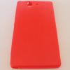 Силиконов калъф / гръб / TPU за Sony Xperia Z L36h - червен / гланц