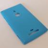 Силиконов калъф / гръб / TPU за Nokia Lumia 925 - син / мат