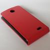 Кожен калъф Flip тефтер със силиконов гръб Flexi за HTC Desire 310 - червен