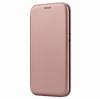 Луксозен кожен калъф Flip тефтер със стойка OPEN за Apple iPhone 11 Pro Max - Rose Gold