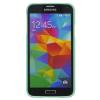 Луксозен силиконов гръб / калъф / TPU за Samsung Galaxy S5 G900 - JELLY CASE Mercury / светло зелен с брокат