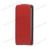 Кожен калъф Flip тефтер за HTC One M7 - червен