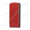 Кожен калъф Flip тефтер за Huawei Ascend P6 - червен