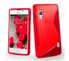 Силиконов калъф / гръб / TPU S-Line за LG Optimus L5 II E450 / E460 - червен