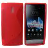 Силиконов калъф ТПУ S-Line за Sony Xperia P / lt22i - червен