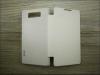 Кожен калъф Flip тефтер за LG Optimus L7 P705 - бял
