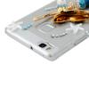 Луксозен твърд гръб с камъни за Huawei P9 Lite - прозрачен / русалка