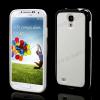 Силиконов калъф / гръб / TPU за Samsung Galaxy S4 S IV SIV I9500 I9505 - Cube Texture / бял с черен кант