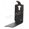 Кожен калъф Flip тефтер със силиконов гръб Flexi за LG G3 D850 - черен