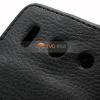 Кожен калъф Flip тефтер за Huawei Ascend G510 - черен