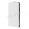 Кожен калъф Flip тефтер за Huawei Ascend Y220 / Huawei Ascend Y221 - бял