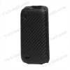 Кожен калъф Carbon Fiber за HTC Desire V / T328W - черен