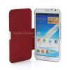 Ултра тънък кожен калъф Flip тефтер за Samsung Galaxy Note 2 N7100 / Note II N7100 - бял