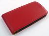Кожен Калъф Flip тефтер за Samsung Galaxy Core i8260 i8262 - червен