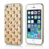 Силиконов калъф / гръб / TPU за Apple iPhone 6 4.7'' - златен с камъни