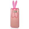 Силиконов калъф / гръб / TPU 3D Rabbit за Samsung Galaxy S6 Edge G925 - розов