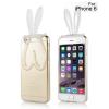 Силиконов калъф / гръб / TPU 3D Rabbit за Apple iPhone 6 4,7" - прозрачен