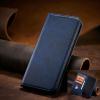 Кожен калъф Flip тефтер Magnetic Book със стойка за Apple iPhone 17 Pro (6.3) - тъмносин