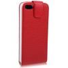 Кожен калъф Flip тип тефтер Presto за Apple Iphone 5 - червен