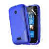 Силиконов калъф / гръб / TPU S-Line за Nokia Lumia 510 - тъмно син