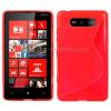 Силиконов калъф TPU ''S'' Style за Nokia Lumia 820 - червен