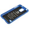 Луксозен силиконов гръб / калъф / TPU за Samsung Galaxy S5 G900 - JELLY CASE Mercury / тъмно син с брокат