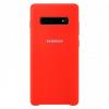 Силиконов кейс Silicone Cover за Samsung Galaxy S10 Plus - червен