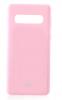 Луксозен силиконов калъф / гръб / TPU Mercury GOOSPERY Jelly Case за Samsung Galaxy S10 Plus - светло розов