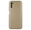 Силиконов калъф / гръб / TPU кейс Metallic Cover за Samsung Galaxy S21 FE - златист