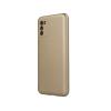 Силиконов калъф / гръб / TPU кейс Metallic Cover за Samsung Galaxy S21 FE - златист