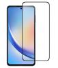 5D full cover Tempered glass Full Glue screen protector Samsung Galaxy S24 / Извит стъклен скрийн протектор с лепило от вътрешната страна за Samsung Galaxy S24 - черен кант