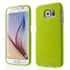 Силиконов калъф / гръб / TPU за Samsung Galaxy S6 G920 - зелен / гланц