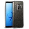 Силиконов калъф / гръб / TPU за Samsung Galaxy S9 G960 - черен / брокат