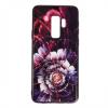 Луксозен силиконов калъф / гръб / TPU с Popsocket за Samsung Galaxy S9 Plus G965 - червен / цвете / абстрактен