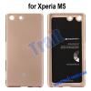 Луксозен силиконов калъф / гръб / TPU Mercury GOOSPERY Jelly Casе за Sony Xperia M5 - златист