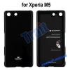Луксозен силиконов калъф / гръб / TPU Mercury GOOSPERY Jelly Casе за Sony Xperia M5 - черен