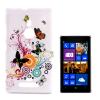Силиконов калъф / гръб / TPU за Nokia Lumia 925 - пеперуди