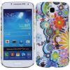 Заден предпазен твърд гръб / капак / за Samsung Galaxy S4 Mini I9190 / I9192 / I9195 - Flower Pattern / бял с цветя