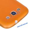 Ултра тънък силиконов калъф / гръб / TPU за Samsung Galaxy S3 i9300 / SIII i9300 - оранжев / матиран