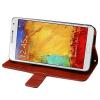 Кожен калъф Flip тефтер със стойка за Samsung Galaxy Note 3 Neo N7505 - червен