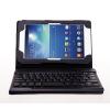 Кожен калъф за таблет за Samsung Galaxy Tab 3 Lite / Tab3 Lite 7.0'' / T110 с клавиатура - черен